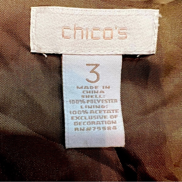 Chico’s Waistcoat Sequin Embellished Open Vest Daisy Jones Style 70’s - Picture 3 of 6